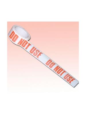 Do Not Use - Red/White 50mm x 66m Low Noise Polypropylene Packaging Tape Image
