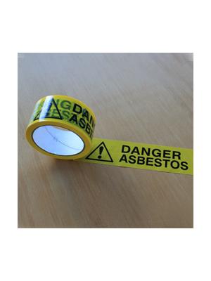 Danger Asbestos Hazard Tape 48mm x 50m Black / Yellow Image