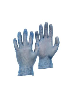 Vinyl Powdered Gloves Blue - Box 100  Image