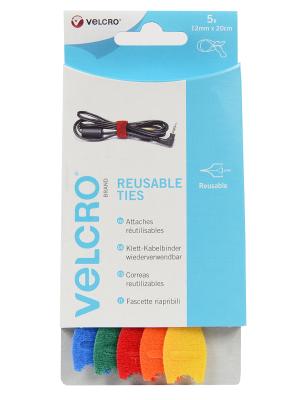 Adjustable Ties, 12 mm x 200 mm, Multi Image