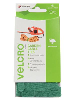 Adjustable Ties, 12 mm x 380 mm, Green Image