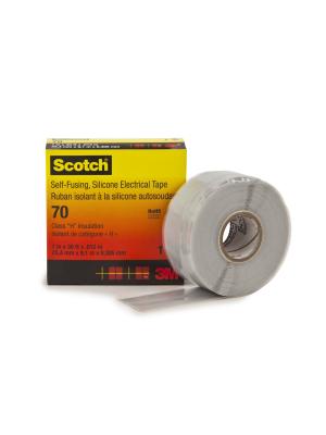 Scotch® Self-Fusing Silicone Rubber Electrical Tape 70, 25 mm x 9 m Image