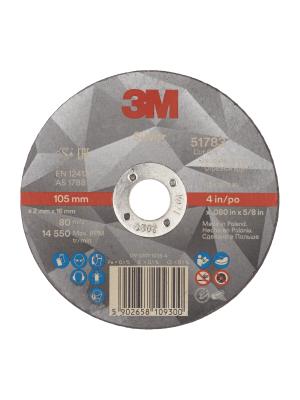3M™ Silver Cut-Off Wheel, T41, 105 mm x 2 mm x 16 mm Image