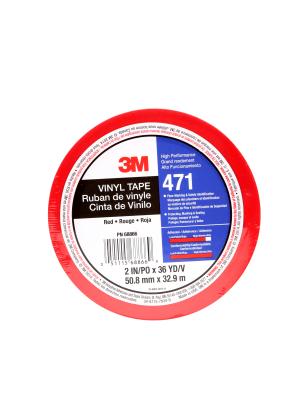 3M™ Vinyl Tape 471, Red, 50 mm x 33 m, 0.14 mm, Wrapped Image