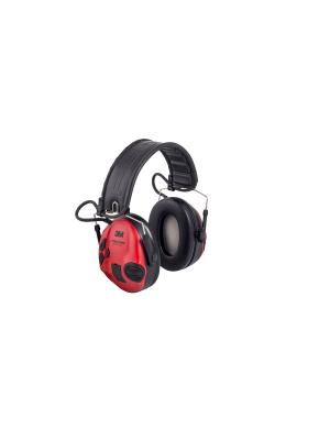 3M™ PELTOR™ SportTac Headset, 26 dB, Red / Black Cups, Foldable Headband, MT16H210F-478-RD Image