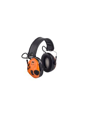 3M™ PELTOR™ SportTac Headset, 26 dB, Orange / Green Cups, Foldable Headband, MT16H210F-478-GN Image