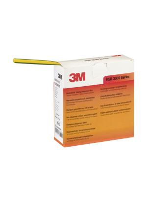 3M™ HSR-3000 Heat Shrink Tubing, Polyolefin, Green/Yellow Striped, 9.0/3.0 mm, 7 m Roll Image