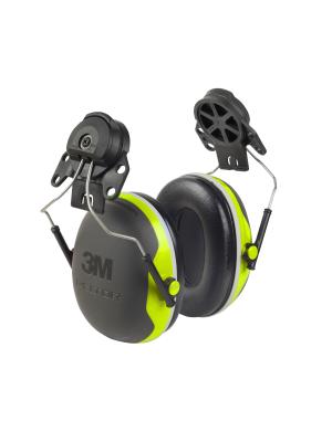 3M™ PELTOR™ Earmuffs, Hi-Viz, Helmet Mounted, X4P3 Image