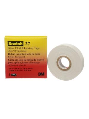 3M™ Glass Cloth Electrical Tape 27, 19 mm x 20 m, 0.18 mm Image