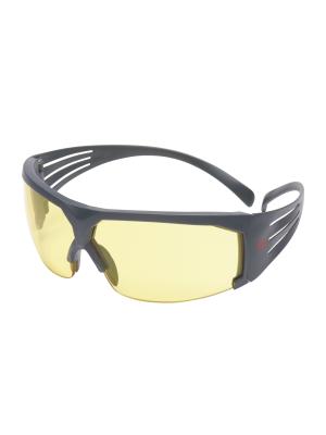 3M™ SecureFit™ Safety Glasses, Grey frame, Scotchgard™ Anti-Fog, Amber Lens, SF603SGAF-EU Image