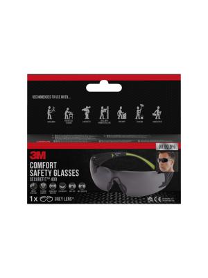 3M™ Safety Glasses SecureFit™ 400, Grey Lens Image