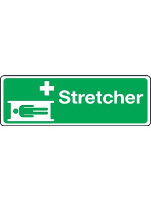 Stretcher (text & symbol) sign Image