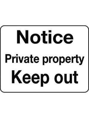 Private property Keep out sign Image