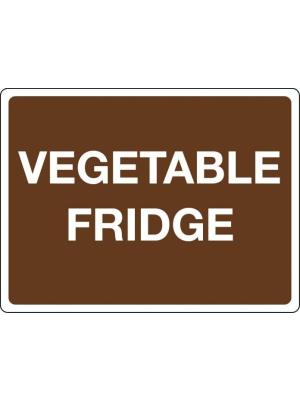 Vegetable fridge sign Image