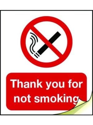 Thank you for not smoking labels Image