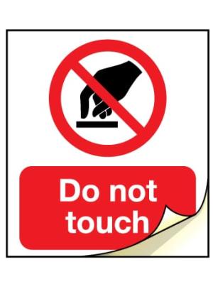 Do not touch labels 50mm x 75mm Image