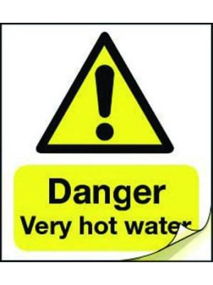Danger Very Hot Water labels Image