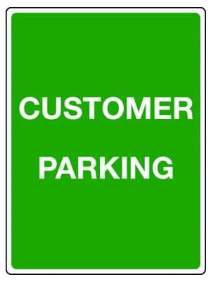 Car Parks - CUSTOMER PARKING sign Image