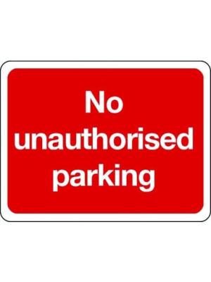 No unauthorized parking only sign Image