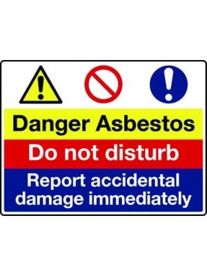 Danger Asbestos.. sign Image