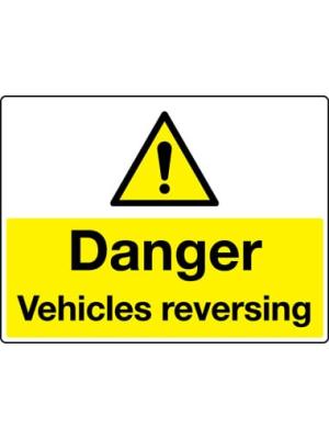 Danger Vehicles reversing sign Image