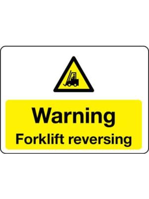 Forklift reversing sign Image