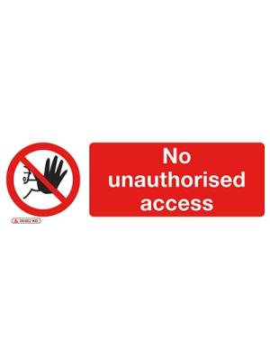 No unauthorised access Image