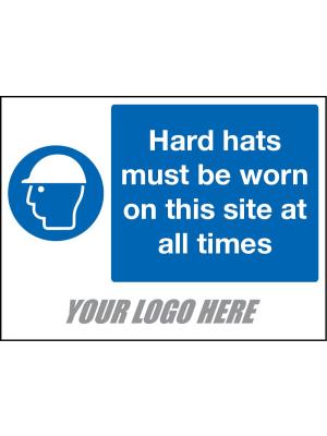 Hard Hats Must Be Worn Sign Image