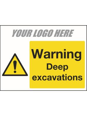 Warning - Deep Excavations Sign Image