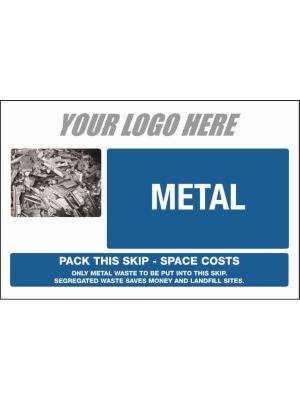 Metal Waste Management Sign Image