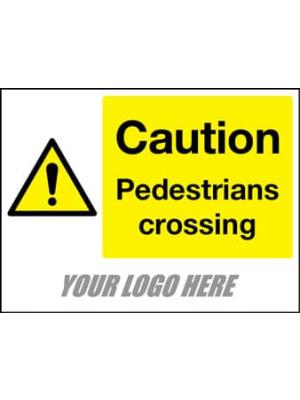 Caution Pedestrians Crossing Sign Image