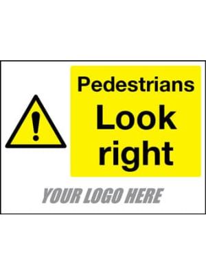 Pedestrians Look Right Image