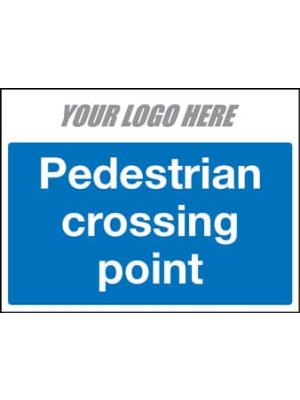 Pedestrians Crossing Point Image