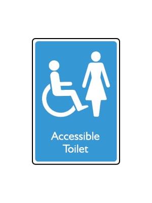 Accessible Female Toilet Sign Image