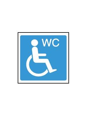Accessible WC image toilet/washroom sign Image