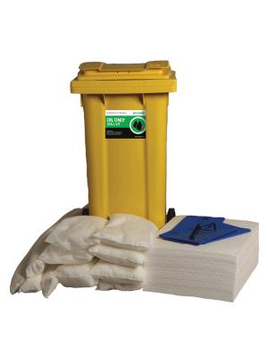 120L Oil Only Spill Response Kit 2 Wheel PE Bin Image