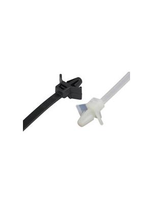 Push Mounted Wing Cable Ties Natural (Pack of 100) Image