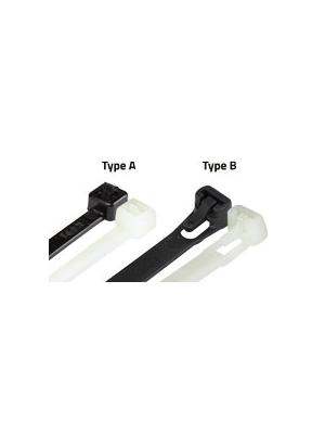 Releasable Cable Ties Black (Pack of 100) Image