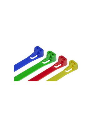 Releasable Cable Ties Blue (Pack of 100) Image