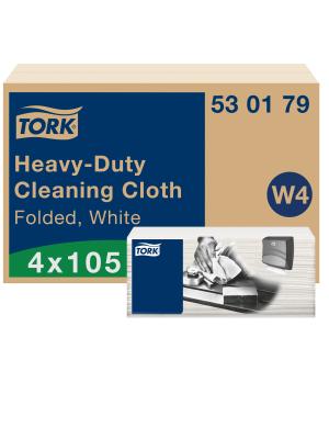 Heavy-Duty Cleaning Cloth White W4 Image