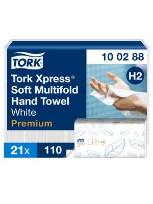 Xpress® Soft Multifold Hand Towels White H2 Image