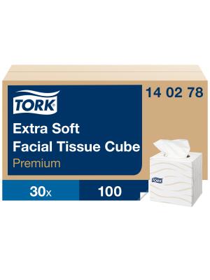 Soft Facial Tissue Cube Box White Image