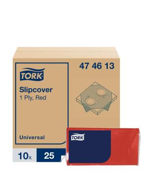 Red Paper Table Slipcover Image