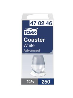 White Round Paper Coaster Image