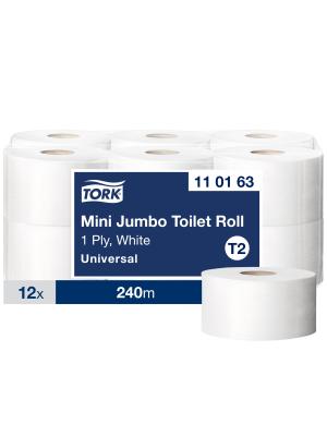 Mini Jumbo Toilet Paper Roll White T2 Image