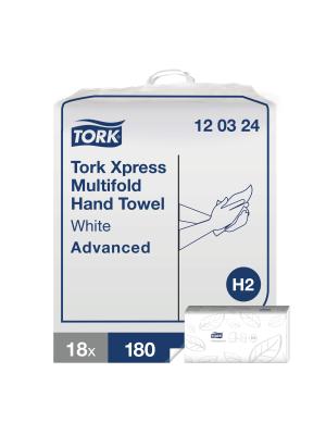 Xpress® Multifold Hand Towels White H2 Image