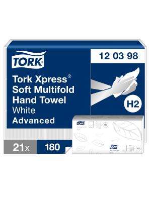 Xpress® Soft Multifold Hand Towels White H2 Image