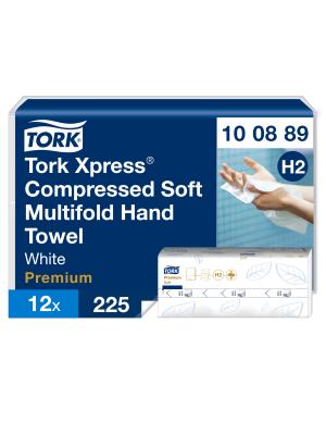 Xpress® Compressed Soft Multifold Hand Towels White H2 Image