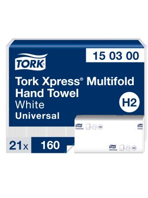 Xpress® Multifold Hand Towels White H2 Image