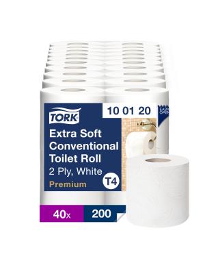 Extra Soft Conventional Toilet Paper Roll White T4 Image